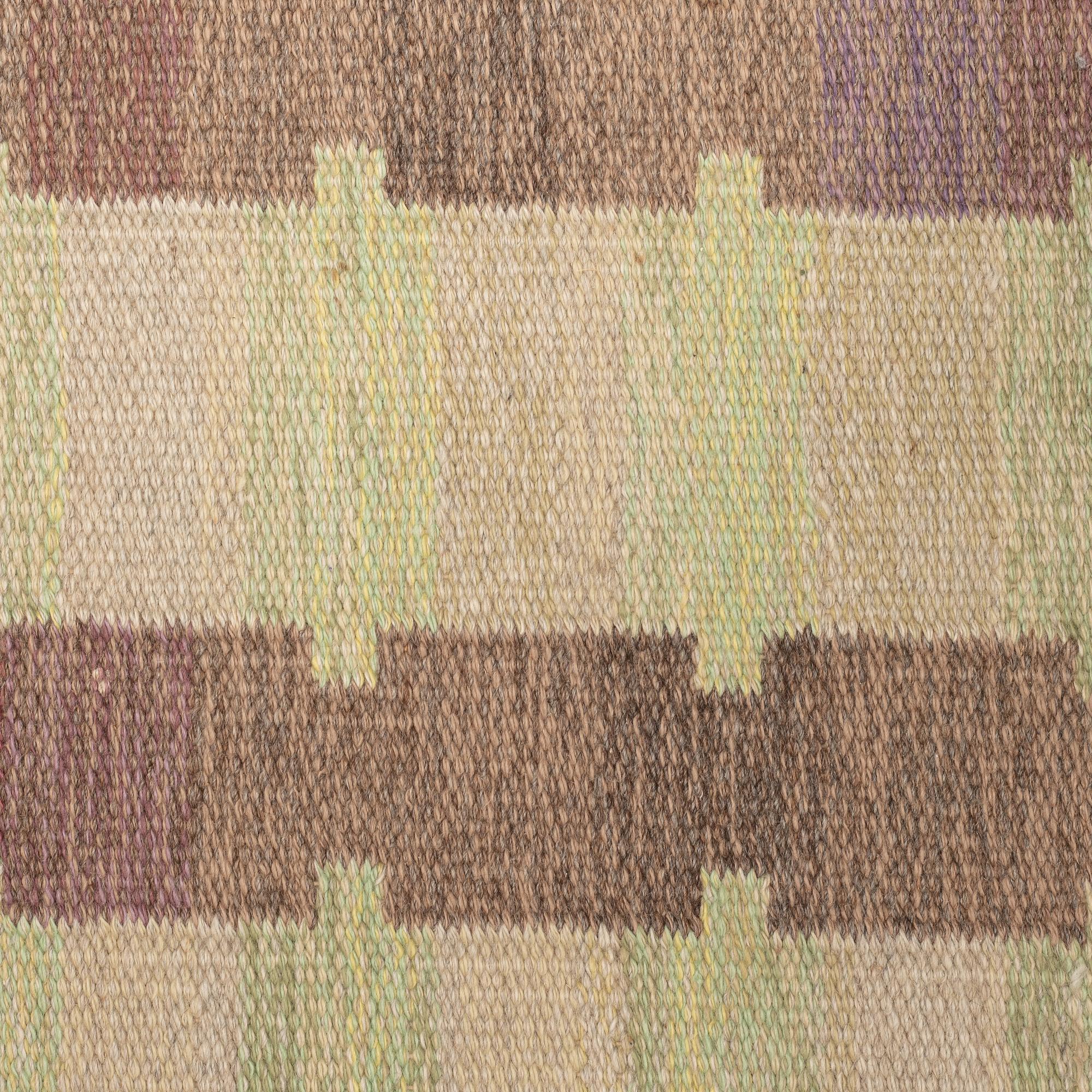 Judith Johansson, a carpet, "Hallandsåsen", flat weave, ca 245,5 x 171 cm, signed JJ.