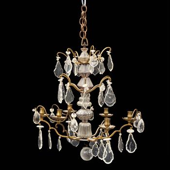 An 18th century rococo chandelier.