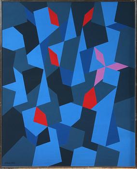 WILHELM WIK, akryl på duk, sign.