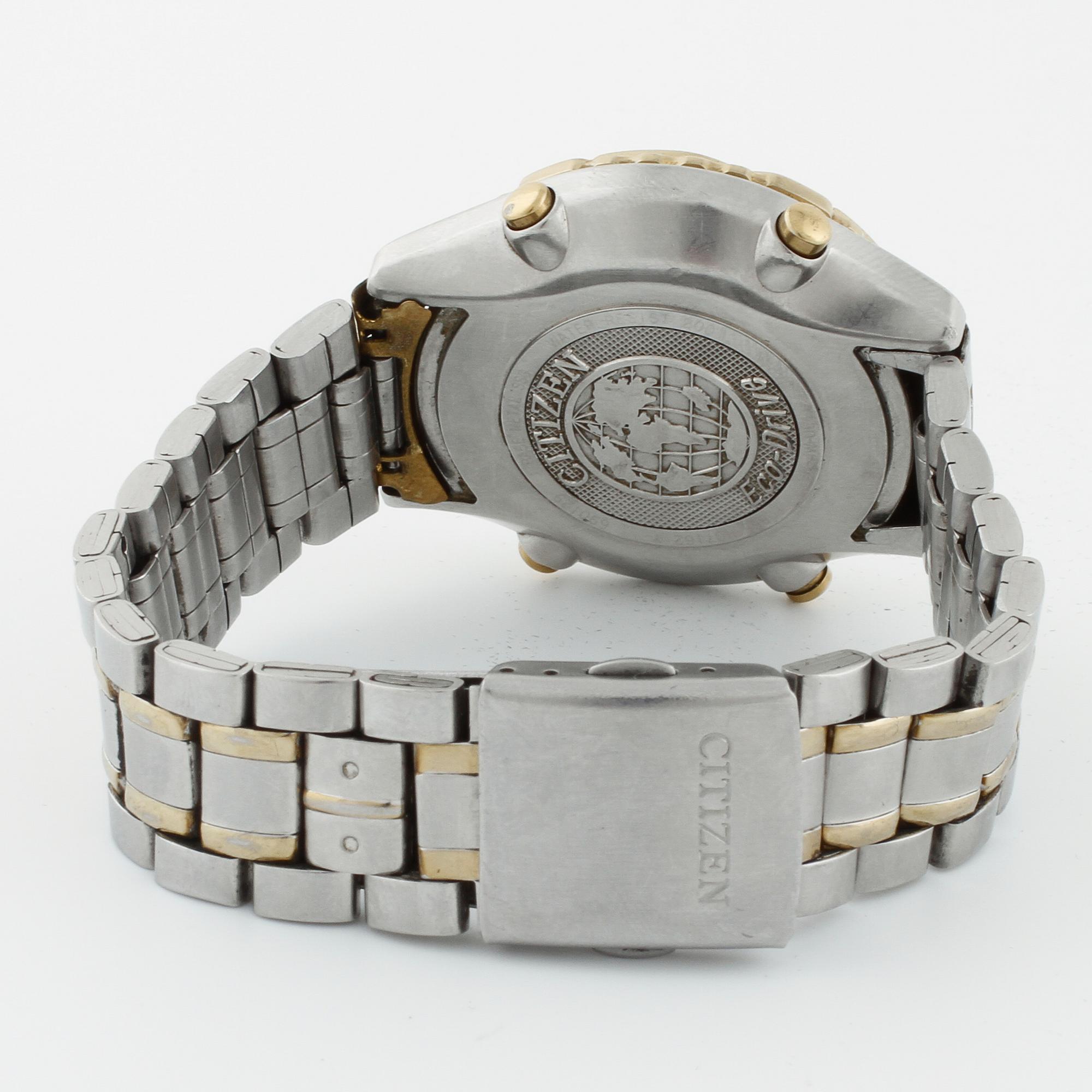 CITIZEN Eco Drive WR 200 chronograph wristwatch 41 mm. Bukowskis