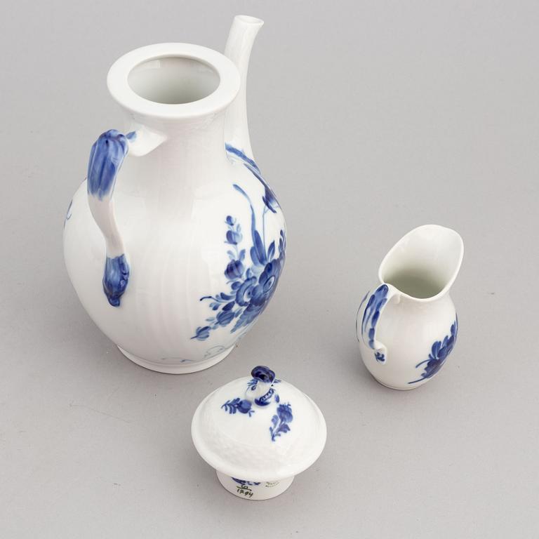 An 33 piece porcelain 'Blå Blomst' coffee service from Royal Copenhagen.