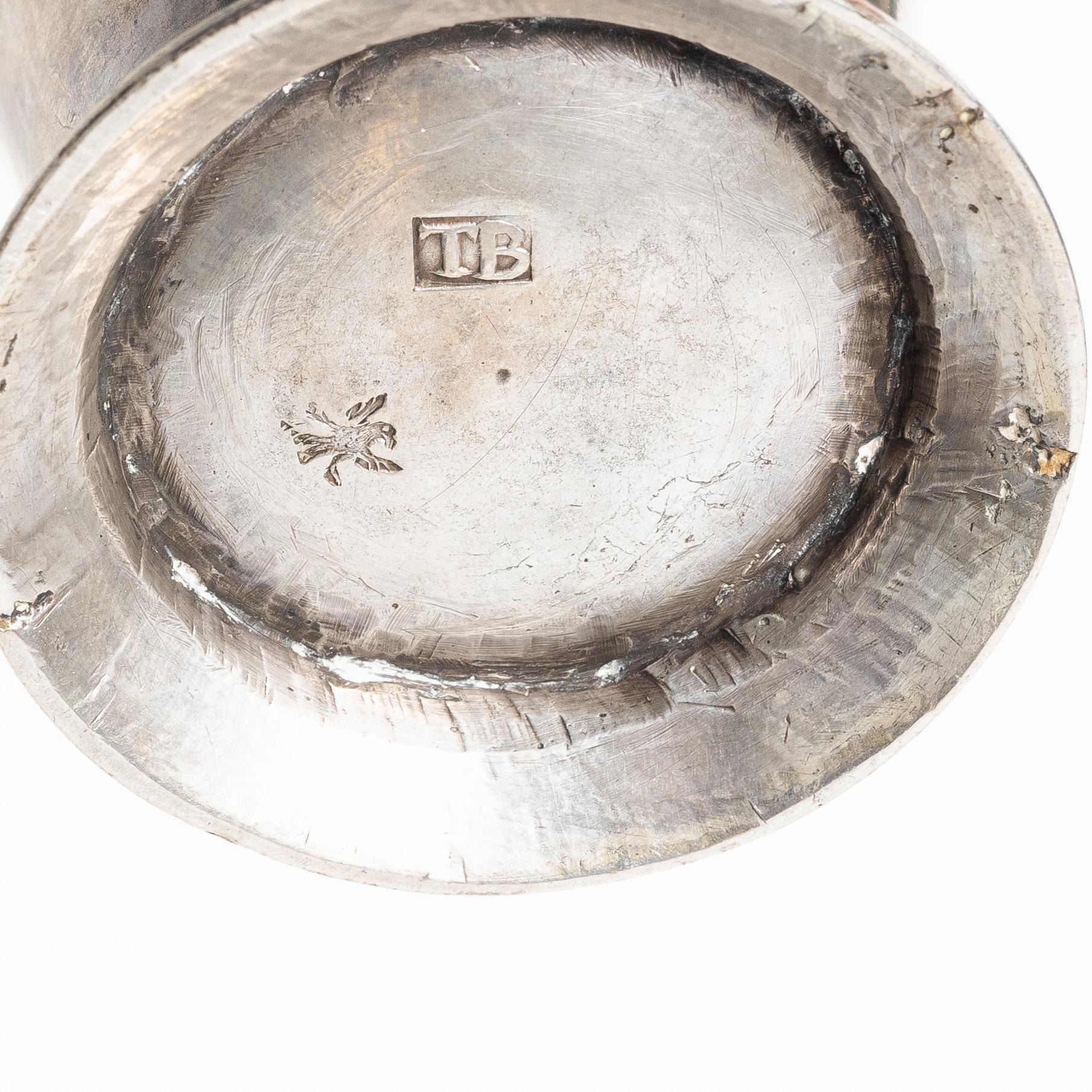 Beaker, silver, Thomas Beckman the Younger, Örebro (1727–59).