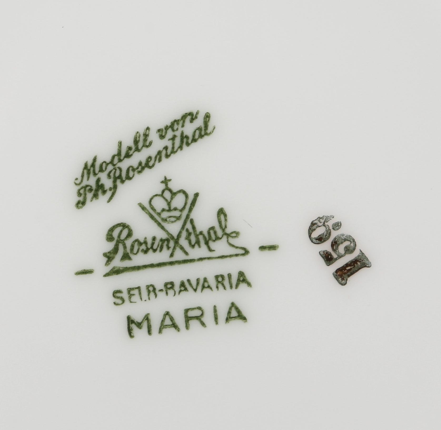KAFFESERVIS, ca 38 delar, porslin, Rosenthal, "Maria".