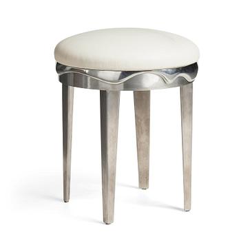 1023. Anna Kraitz, a steel, aluminum and pewter "Angel" stool, Svenskt Tenn, Sweden.