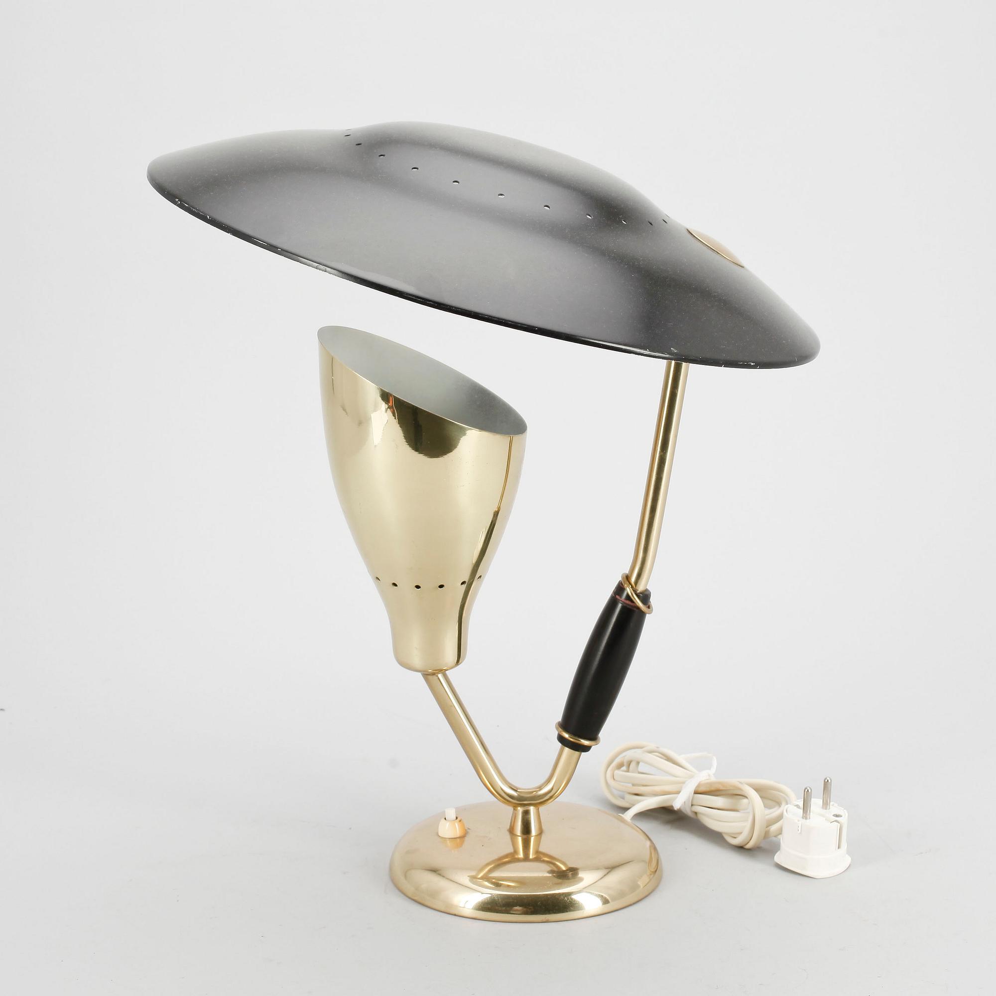 BORDSLAMPA, Sven Aage Holm Sørensen & Co, formgiven 1950.