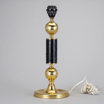 BORDSLAMPA, 1900-talets andra hälft.