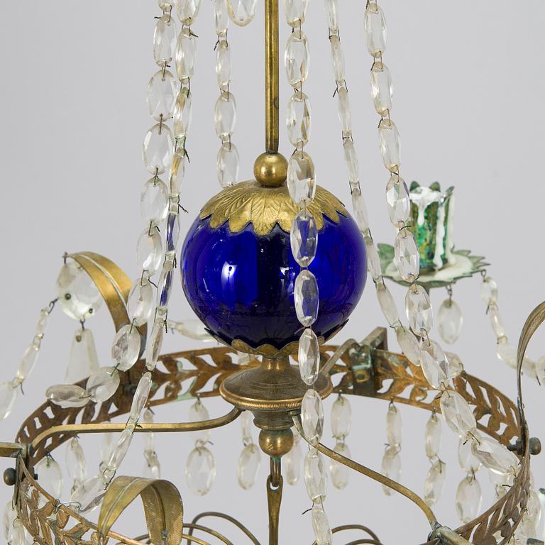 An early 19th-century chandelier.