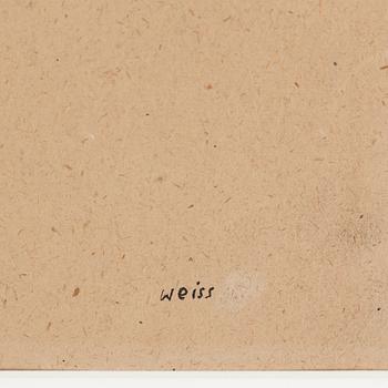 PETER WEISS, ink on paper, signed Weiss, 1947.