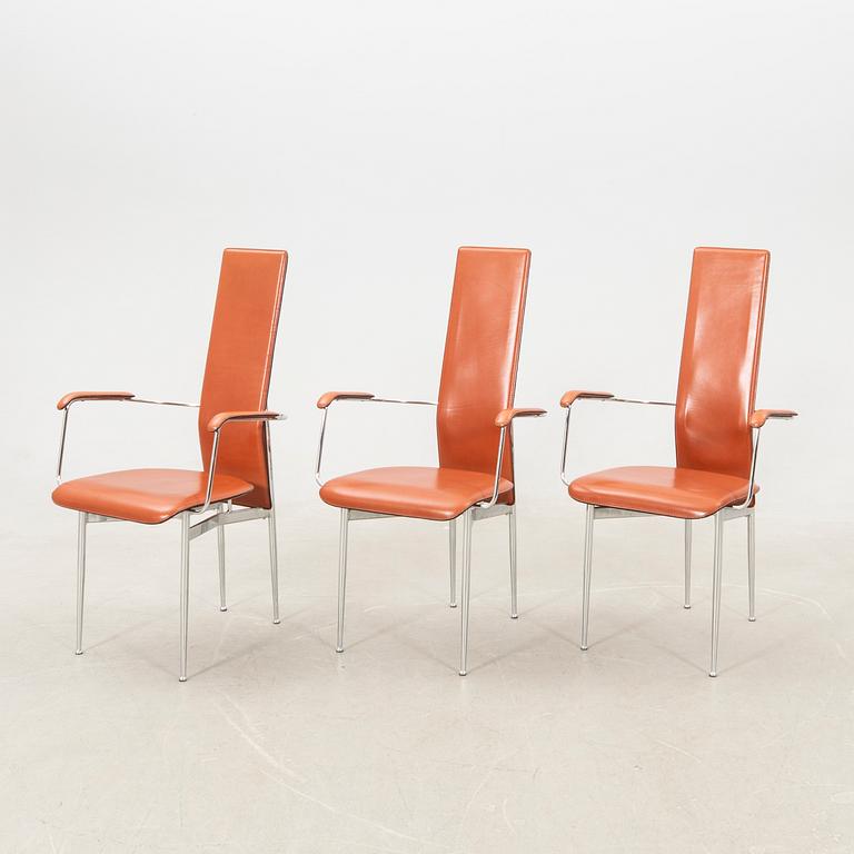 Giancarlo Vegni & Gianfranco Gualtierotti armchairs 8 pcs for Fasem Italy late 20th century/early 21st century.