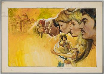 Gerd Miller, gouache, signed.