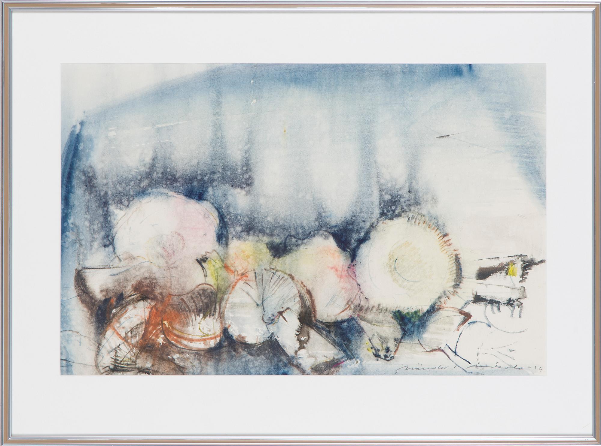 Nandor Mikola, Stilleben med svampar.