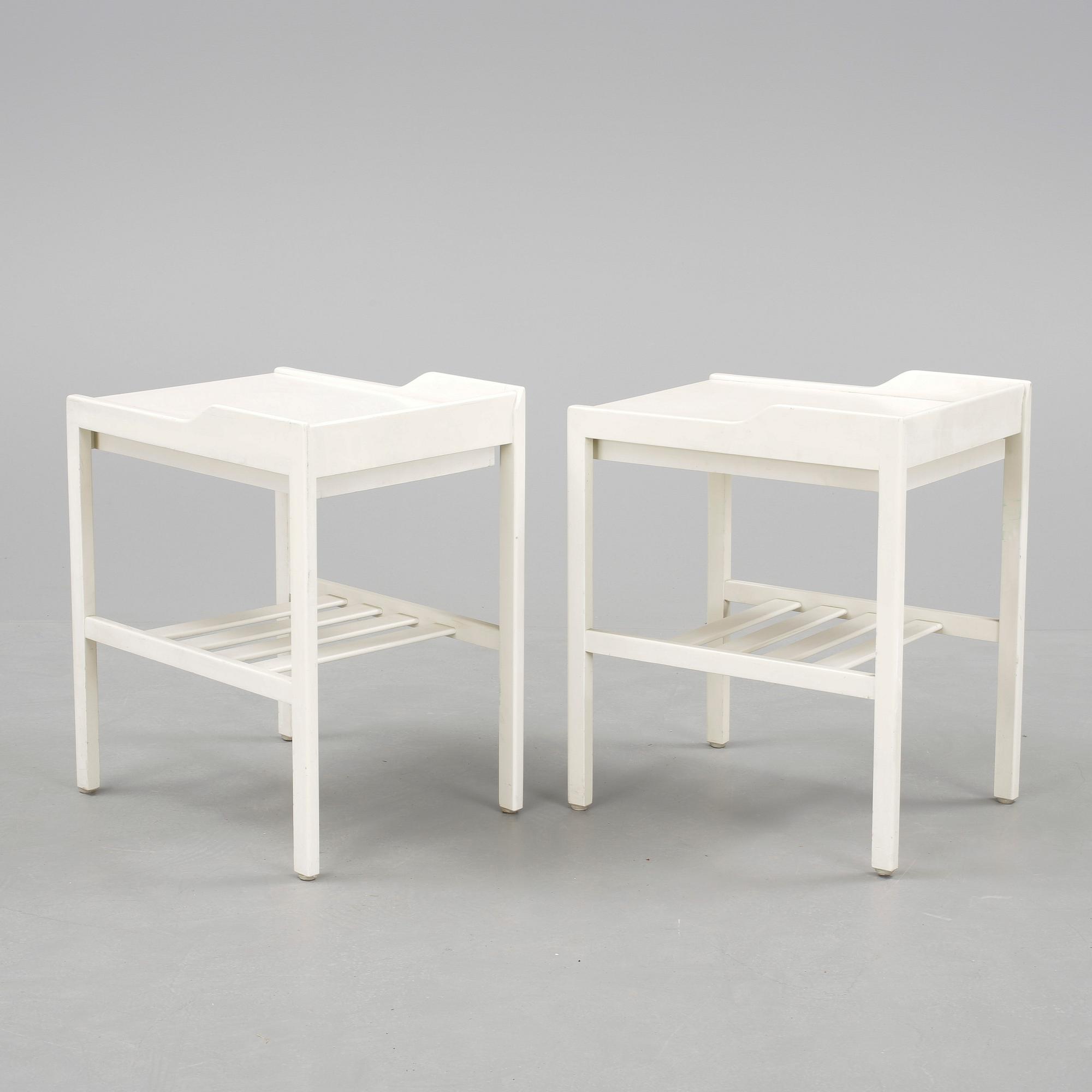 SÄNGBORD, ett par, Bertil Fridhagen, Bodafors, 1960-tal.