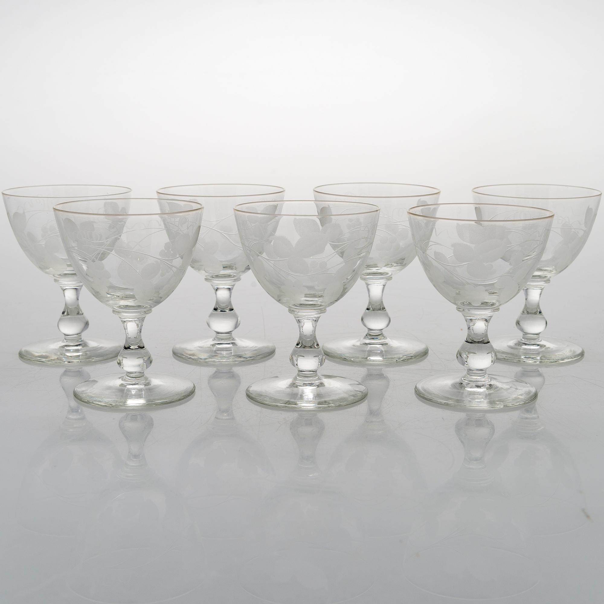 A 84-piece 'Savoy' glasswear, 1940s.