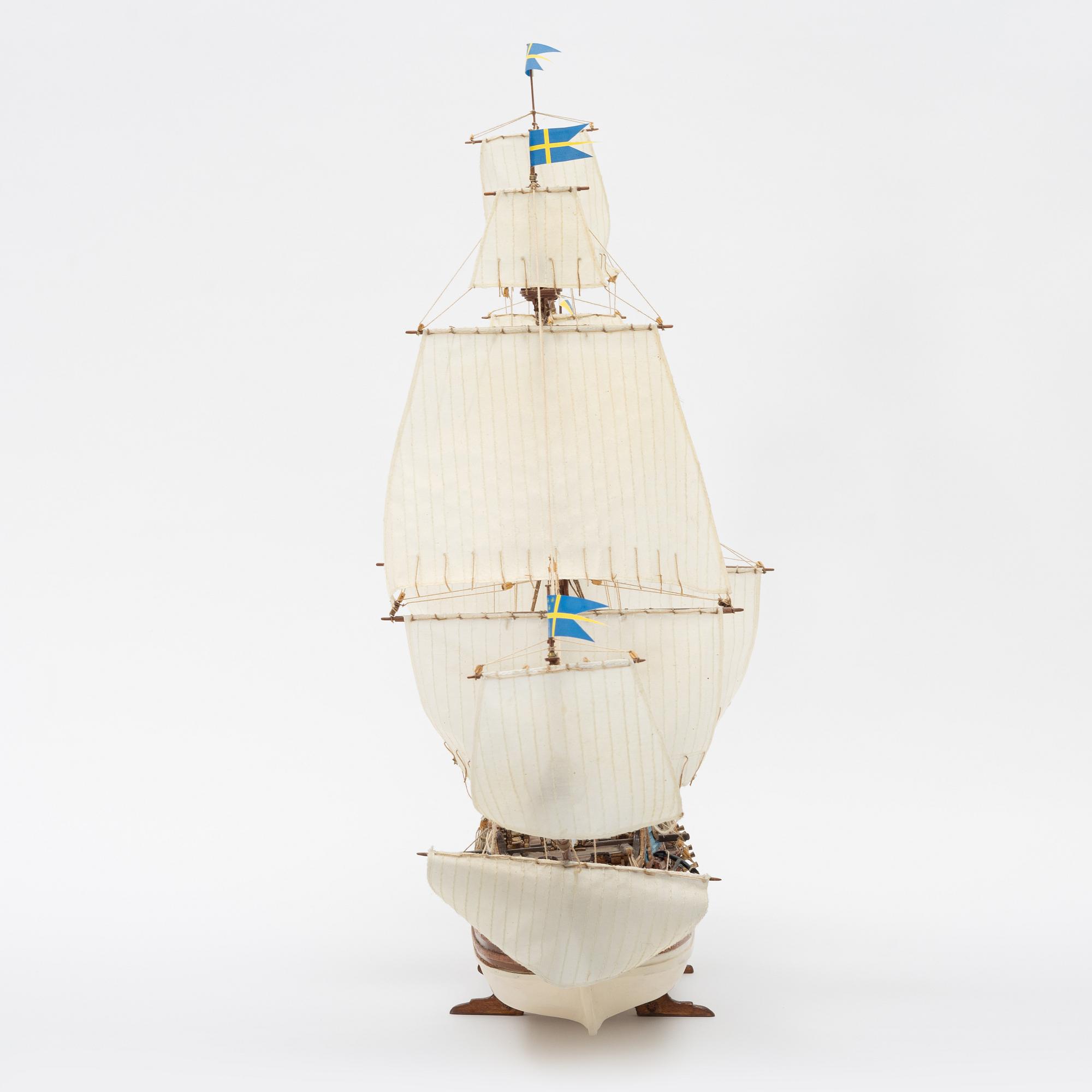 Model ship, the Royal Ship Vasa, around the year 2000.