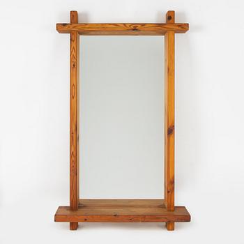 A pine mirror, 1970's.