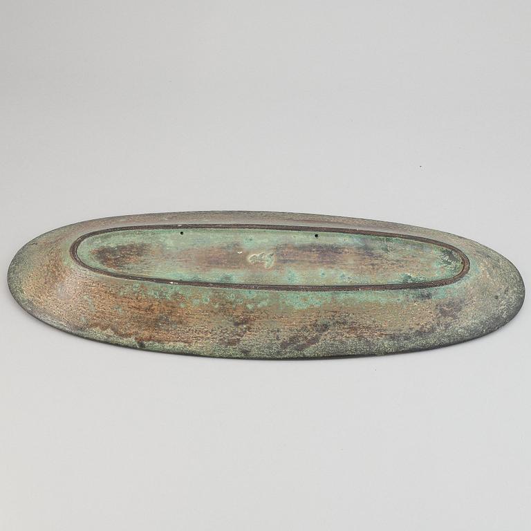 Hans Hedberg, a faience dish, Biot, France.