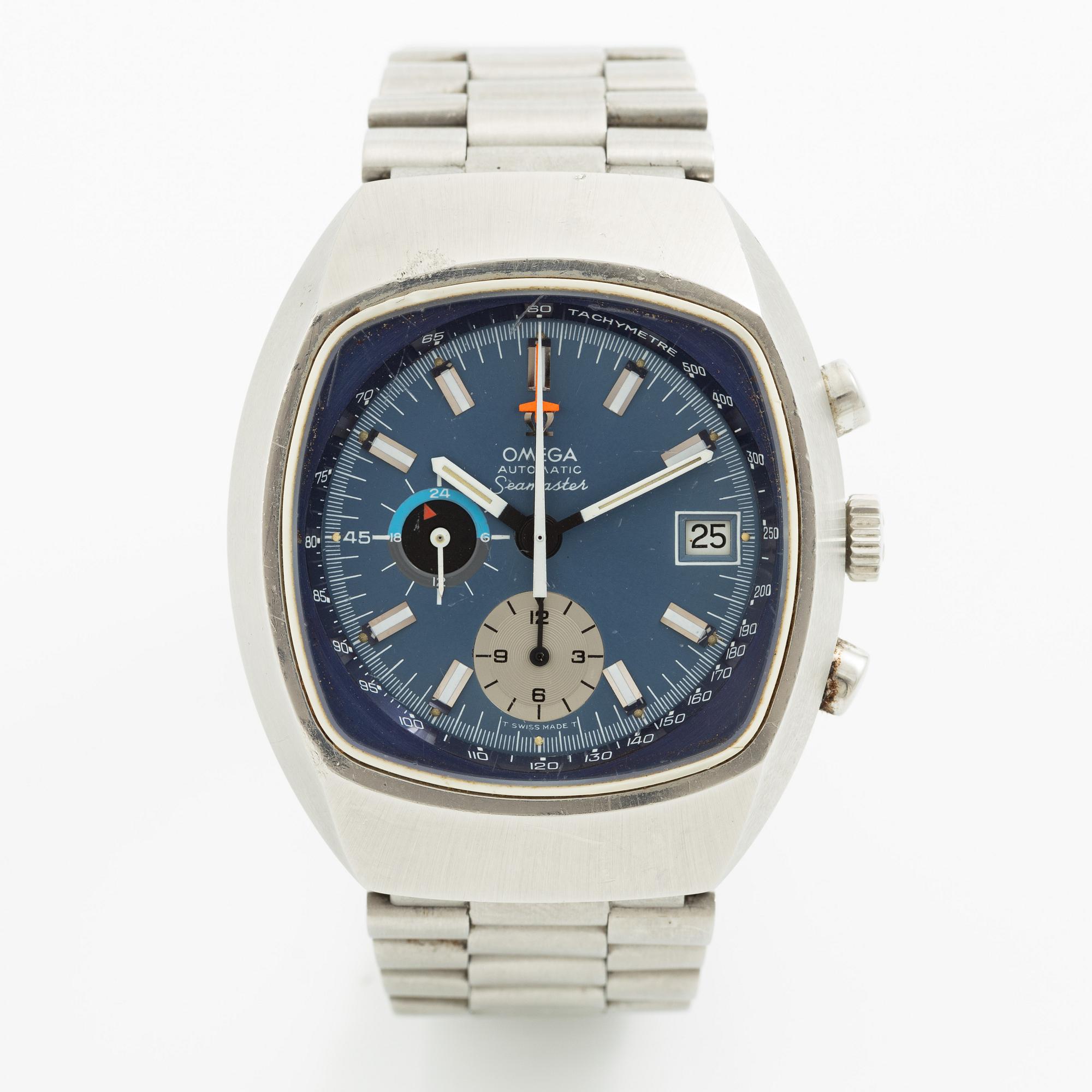 Omega, Seamaster, chronograph, 42 x 49 mm.