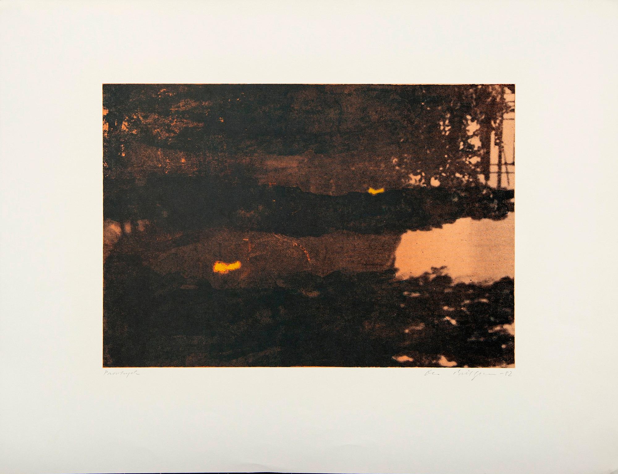 Ola Billgren, färglitografi, signerad -82 Provtryck.