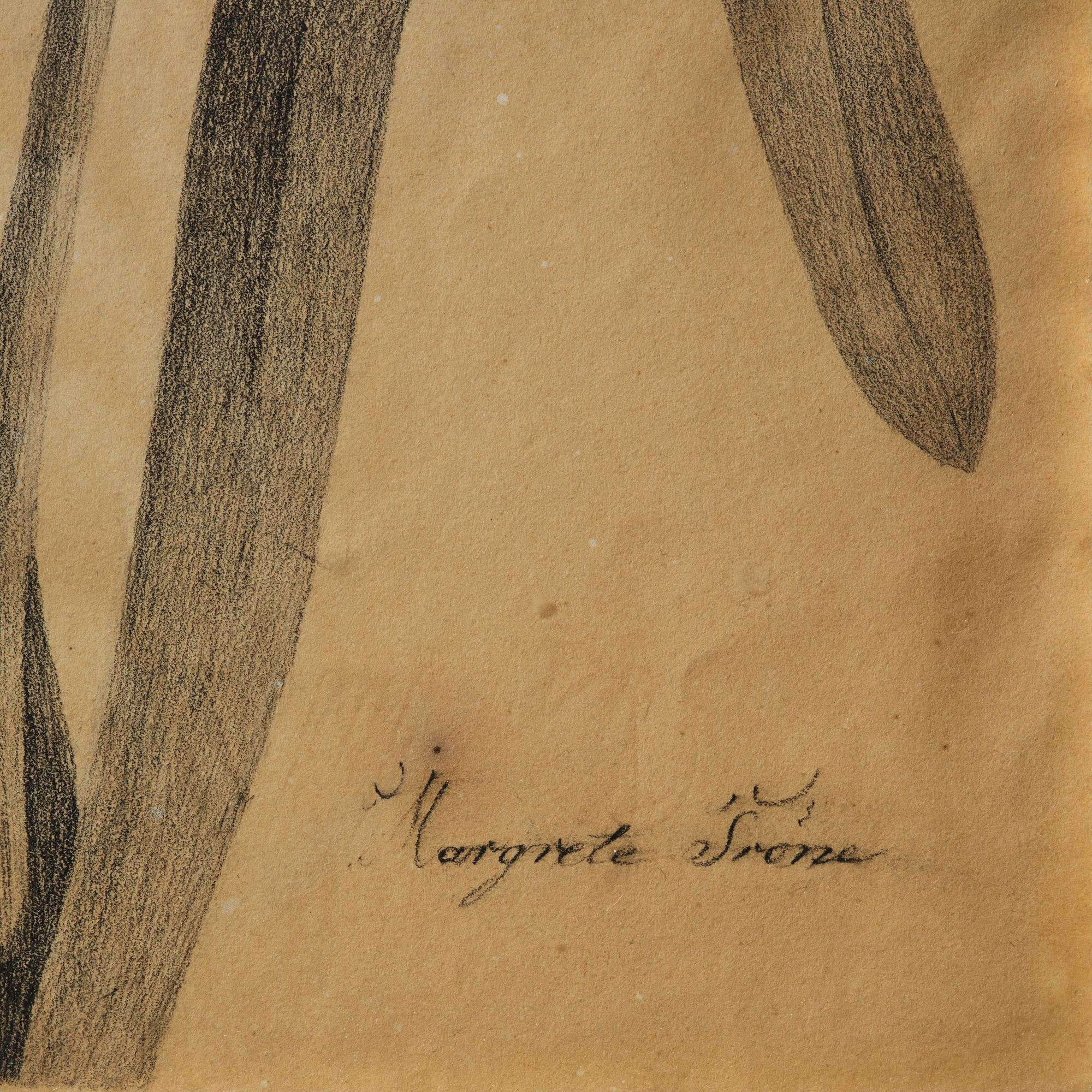 Ramar, ett  par, Sverige, tidigt 1800-tal, Empire, med blomsterstudier av Margareta Tröne (1804-1830).