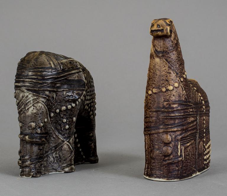 FIGURINER, 2 stycken, keramik, Bertil Vallien, Rörstrand.