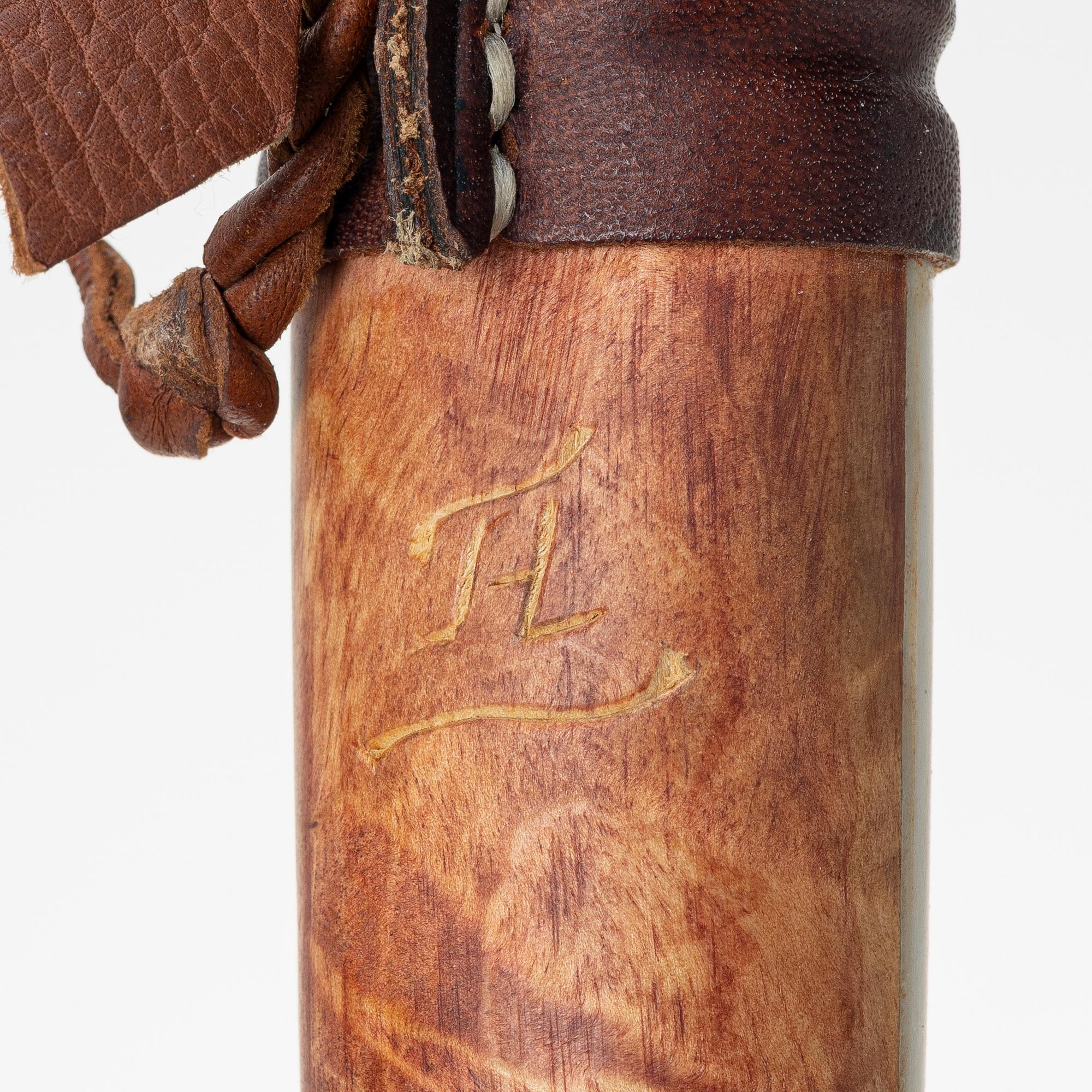 Harald Lampa, wooden cup, signed.