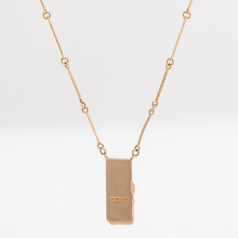 Björn Weckström, A 14K gold/platinum necklace, "Terno", for Lapponia 1985.