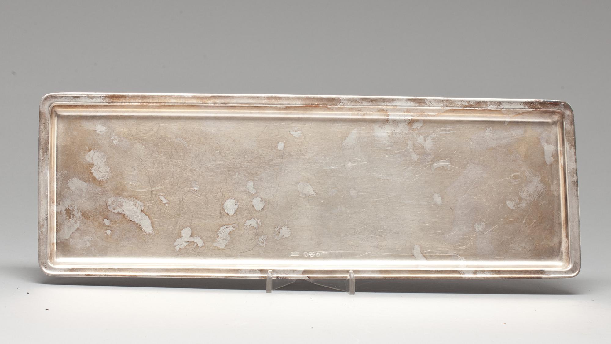 BRICKA, silver, GAB, Stockholm, 1964. Vikt 570 g.