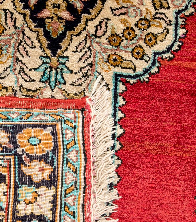 Carpets 2 pcs Ghom silk approx. 77x58 cm and 75x55 cm.