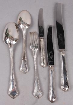 BESTICK, 72 servisdelar, silver, JMJ, Göteborg, 1930-40-tal.
