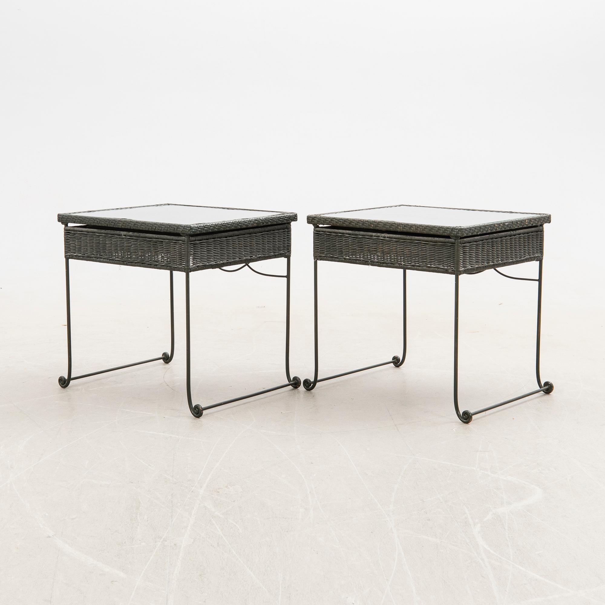 Sängbord, 1 par, 1900-/2000-tal.