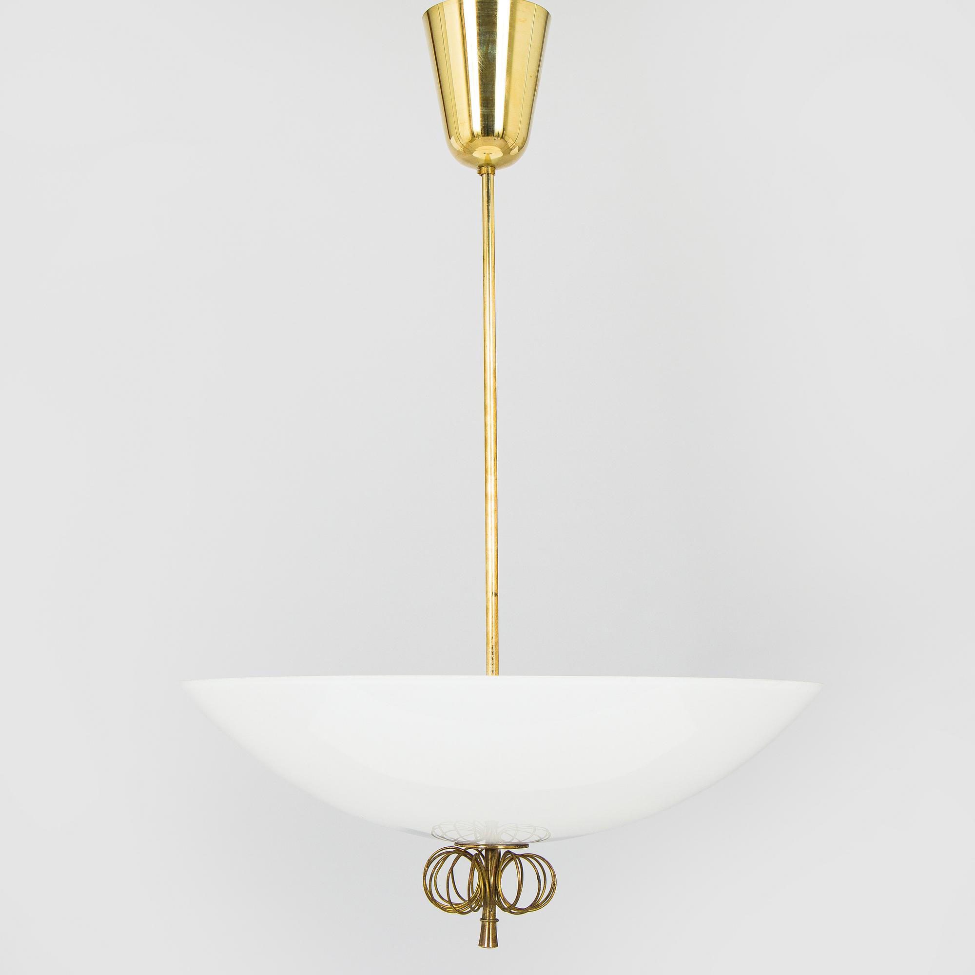 Paavo Tynell, a mid-20th century ceiling light for Taito, Finland.