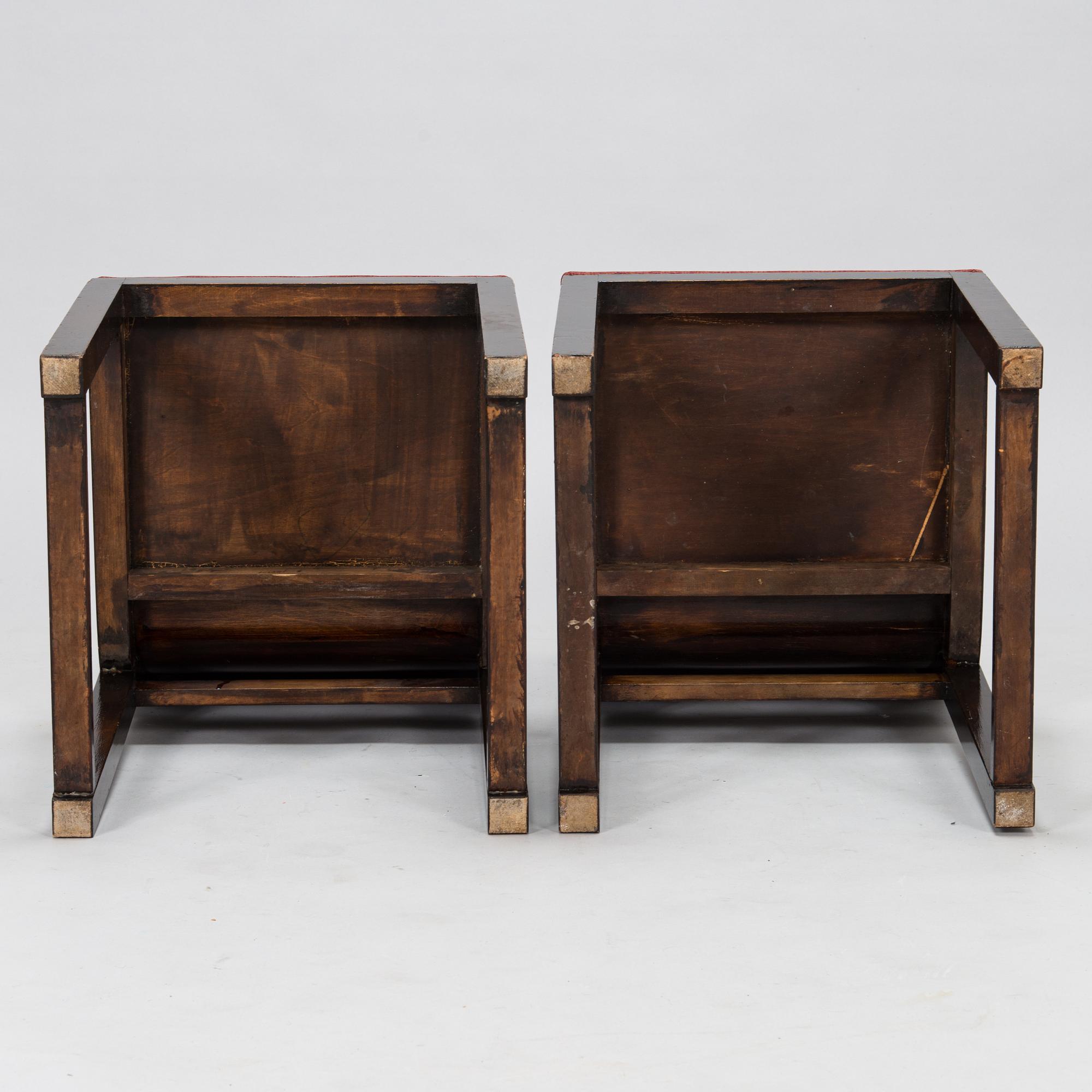 Werner West, Six chairs for Keravan Puusepäntehdas, Stockmann. Designed 1933.