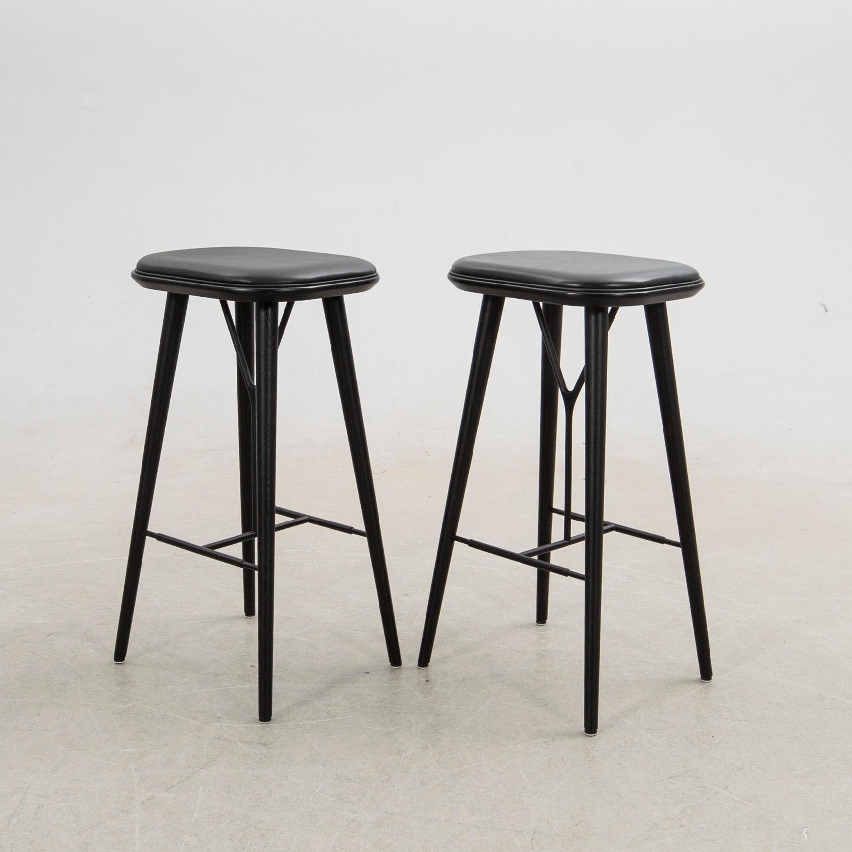 Space Copenhagen, barstolar, 6 st, "Spine", Fredericia, Danmark, 2019.