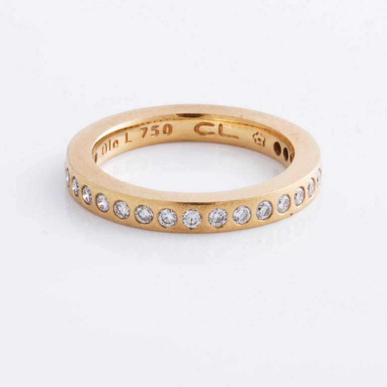 A 0.42 cts brilliant cut diamond ring by Ole Lynggaard.