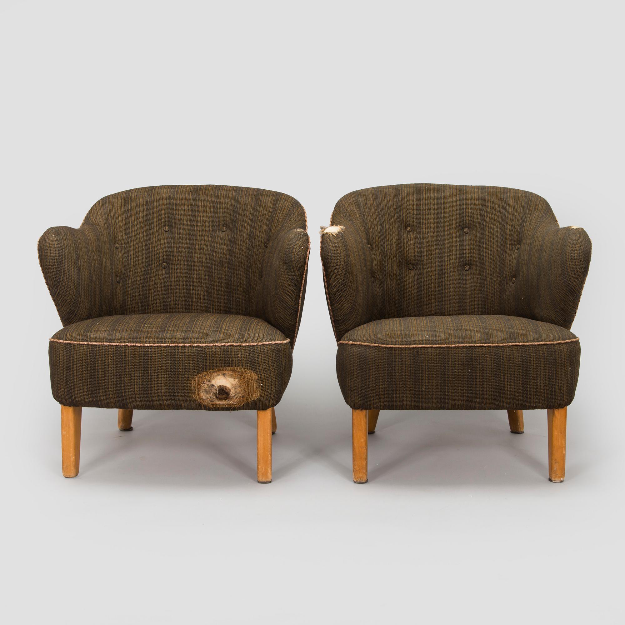 Flemming Lassen, nojatuolipari, valmistaja Asko 1952-1956.