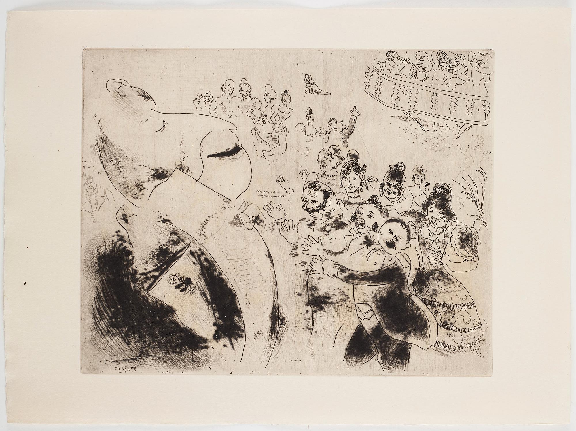 MARC CHAGALL, 71 st etsningar ur upplagan om 285 exemplar på Arches/MBM/J. Perrigot-papper, 1923-1948.
