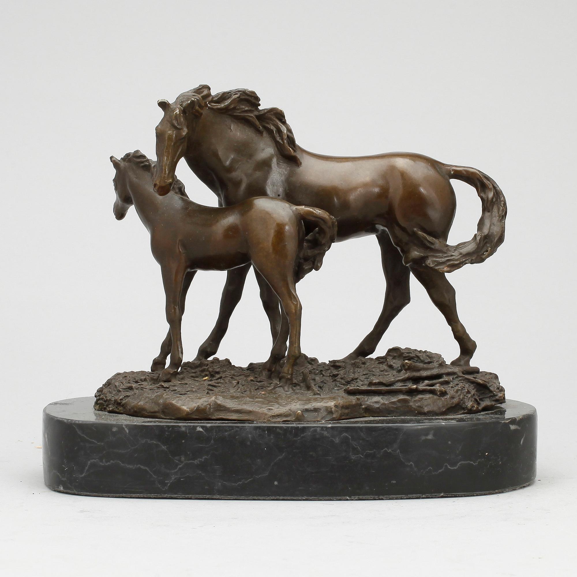 OKÄND KONSTNÄR, skulptur, brons. 1900-tal. Signerad Coreira.