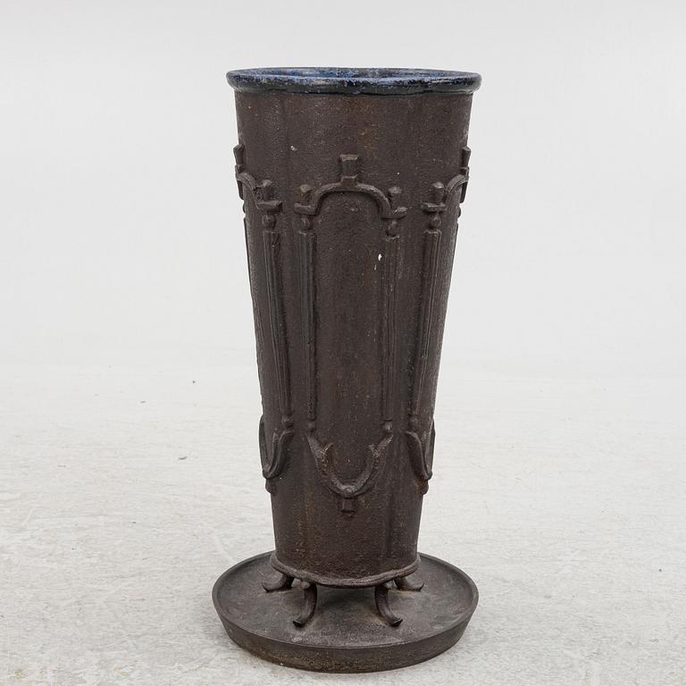 Edvin Ollers, a cast iron umbrella stand, Näfveqvarns Bruk, Sweden.