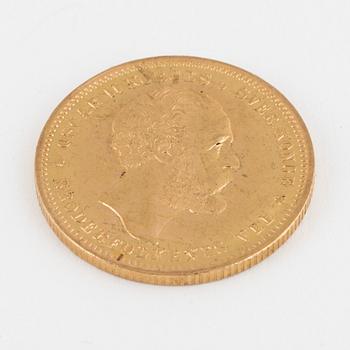 MYNT, guld, 20 kronor, Oscar II, 1902.