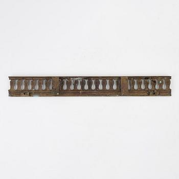 A Louis XVI style bronze grate, 19th Century.