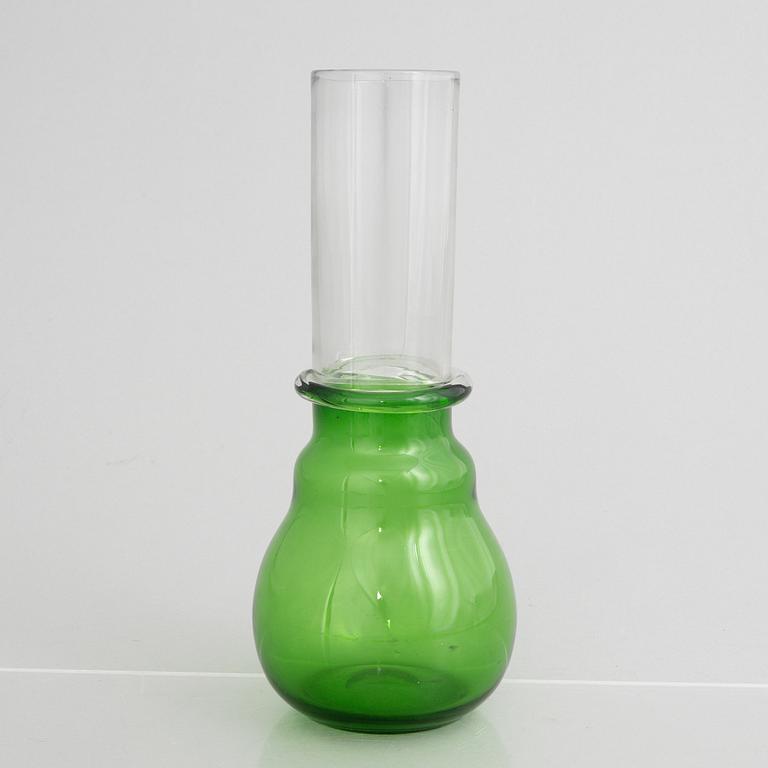 Oiva Toikka, an "OT 13" glass vase, Nuutajärvi Notsjö, Finland 1965, ed 38/100.