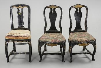 STOLAR, 2+1 st, rokoko samt senbarock, 1700-tal.