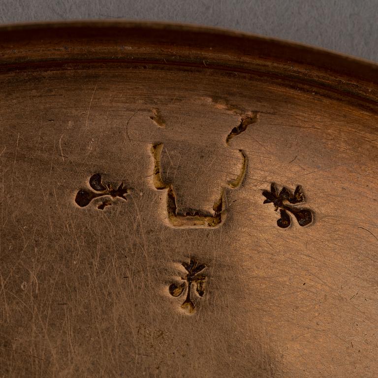 Dosa, guld, samt dosor, 4 st, silver. 1800-1900-tal.