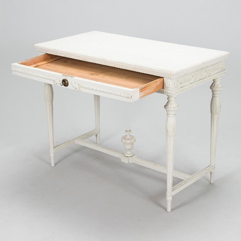 A late Gustavian style console table, first half of the 20th century.