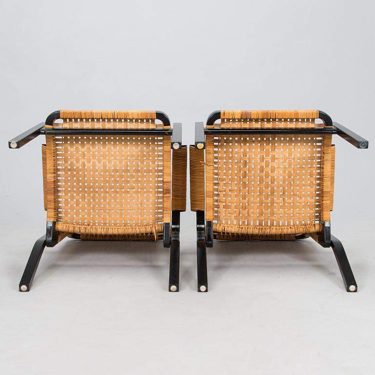 Alvar Aalto, nojatuoleja, 6 kpl, malli 45, Artek 1970-luku.