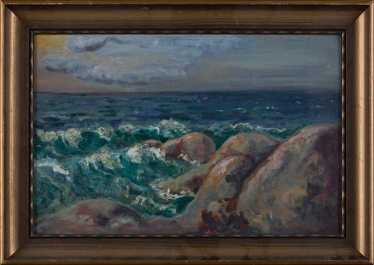 HUGO ÖFVERSTRÖM, olja signerad och daterad 1932.