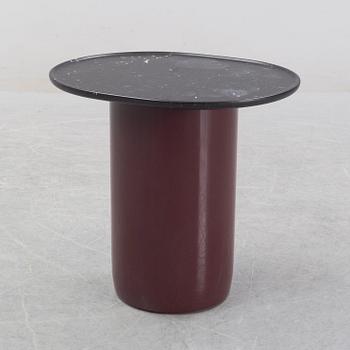 Edward Barber & Jay Osgerby, a marble top side table, model 'Button oval' B&B Italia, designed in 2014.