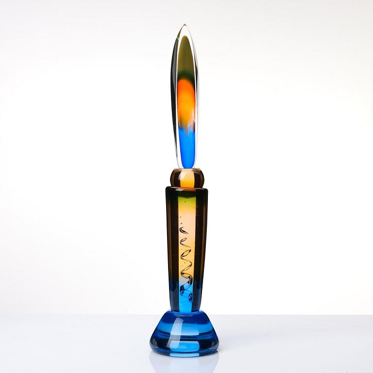 Eva Englund, a unique glass sculpture 'Moder Svea', Muraya, Sweden 1991.