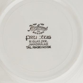 Hertha Bengtson, two 'Fructus' coffee cups with saucer, Rörstrand.