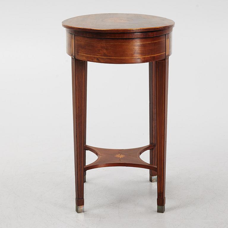 A late Gustavian sewing-table, early 19th Century.